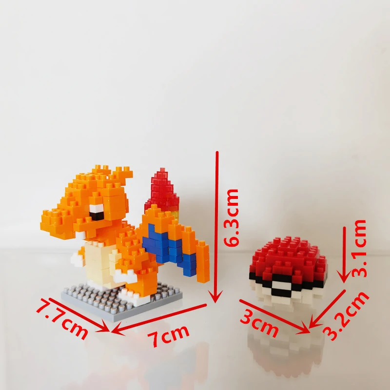 Dracaufeu 2 Pokemon Mini Bricks
